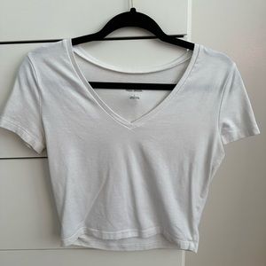 White crop top
